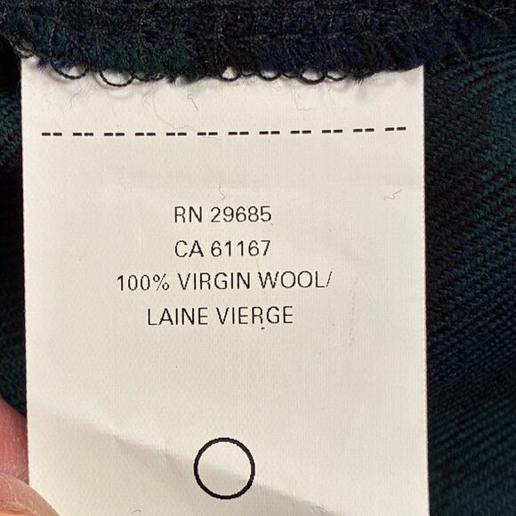 NWT PENDLETON NWT 100% Wool Blackwatch Tartan Plaid Shirt Blue Green Women’s Sm - Picture 5 of 6
